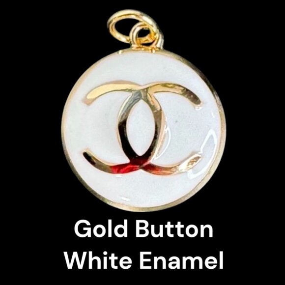 Chanel Button Charm - Authentic Charm with Unbranded Gold-tone Chain - Picture 4 of 8